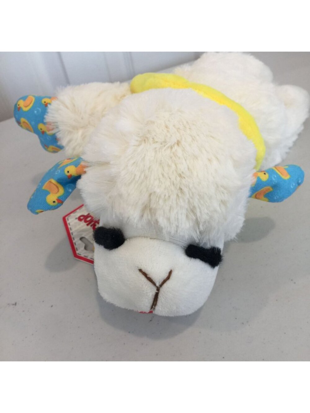 Lamb Chop Rubber Ducky Floaty Ears Front Paws 11" Plush Squeaky Dog Toy